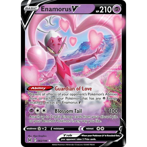 Pokemon Lost Origin Ultra Rare Enamorus V #82