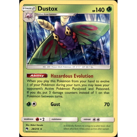 Pokemon Lost Thunder Dustox #28