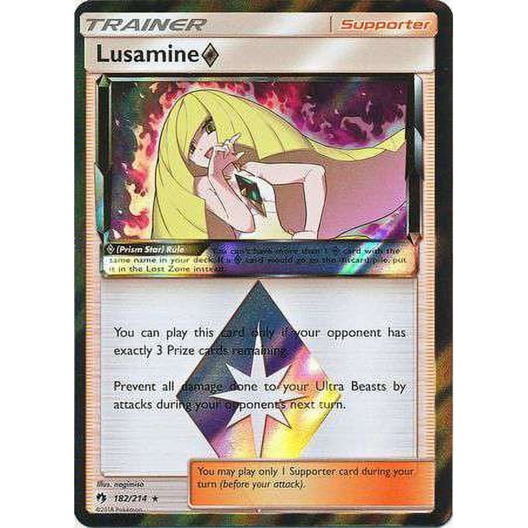 Pokemon Lost Thunder Lusamine Prism Star #182 - Walmart.com