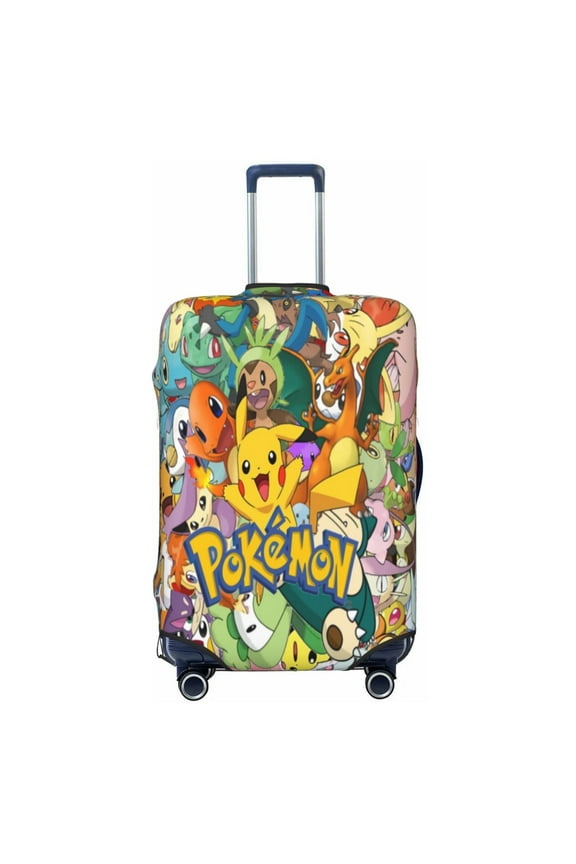 Pokemon Luggage Cover Approved Travel Suitcase Protector Elastic Washable Baggage Covers For 29-32 Inch Luggage