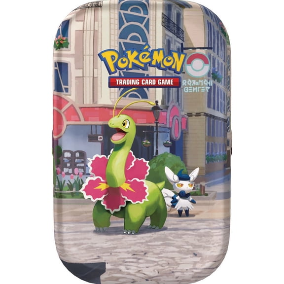 Pokemon Lumiose City Meganium Mini Tin (2 Booster Packs & Sticker Sheet)