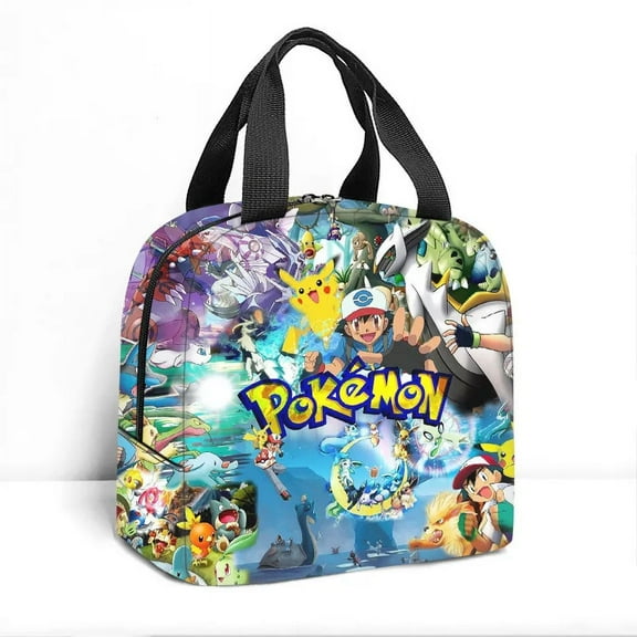 Pokemon Lunch Bag Insulated Lunch Box Reusable Lunchbox Waterproof Portable Lunch Tote For Women Men