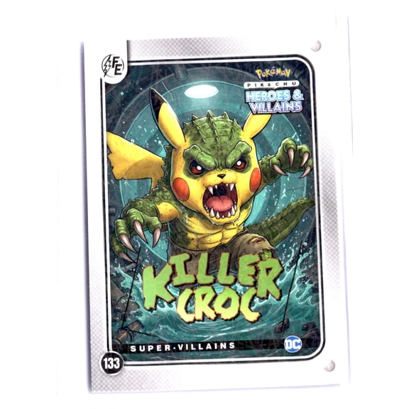 Pokemon MARVEL/DC PIKACHU Killer Croc PRIZM #133 2025 Trading Card