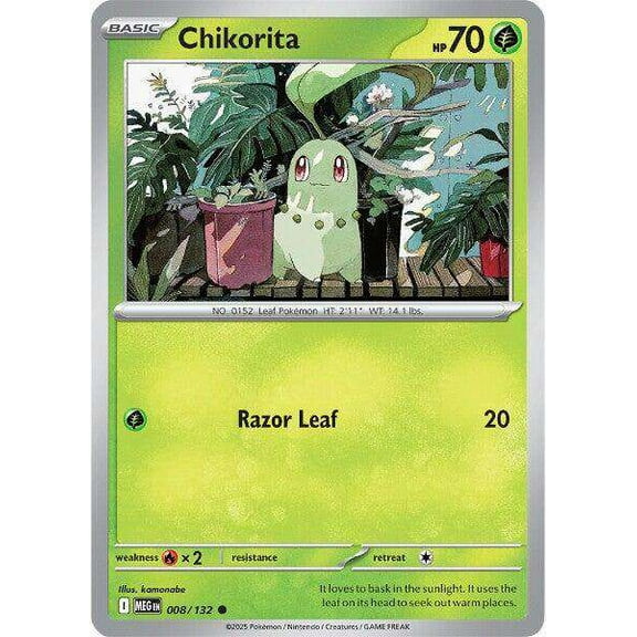 Pokemon ME01: Mega Evolution Common Chikorita #8