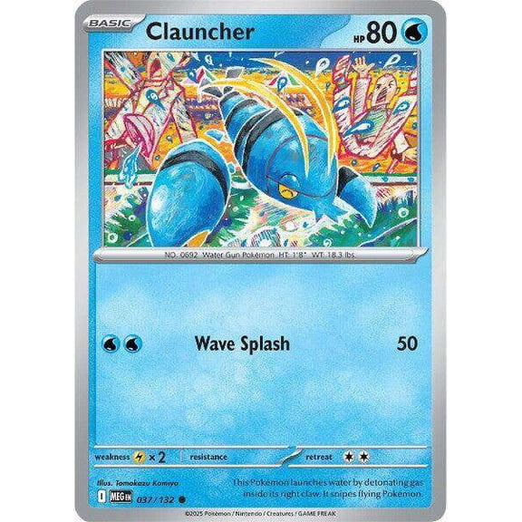 Pokemon ME01: Mega Evolution Common Clauncher #37