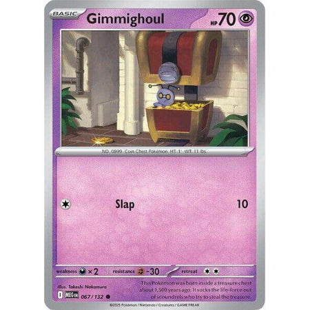 Pokemon ME01: Mega Evolution Common Gimmighoul #67