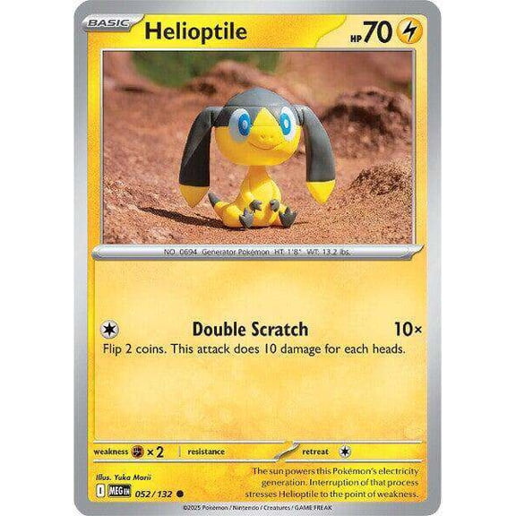 Pokemon ME01: Mega Evolution Common Helioptile #52