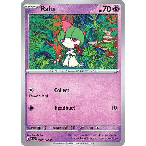 Pokemon ME01: Mega Evolution Common Ralts #58