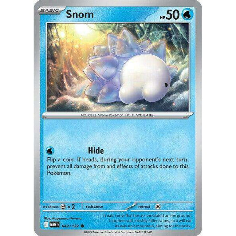 Pokemon ME01: Mega Evolution Common Snom #42 Pokemon ME01: Mega Evolution Common Snom #42