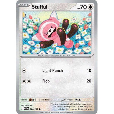 Pokemon ME01: Mega Evolution Common Stufful #111