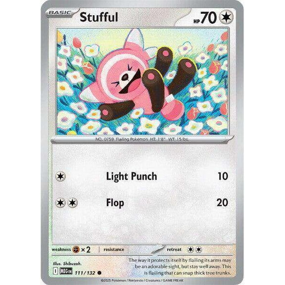 Pokemon ME01: Mega Evolution Common Stufful #111