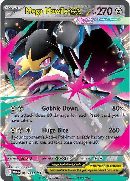 Pokemon ME01: Mega Evolution Double Rare Mega Mawile ex #94