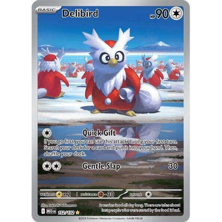 Pokemon ME01: Mega Evolution Illustration Rare Delibird #152