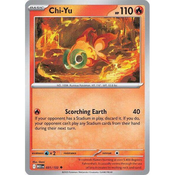 Pokemon ME01: Mega Evolution Uncommon Chi-Yu #31