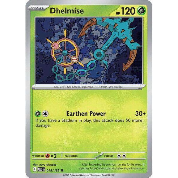 Pokemon ME01: Mega Evolution Uncommon Dhelmise #18