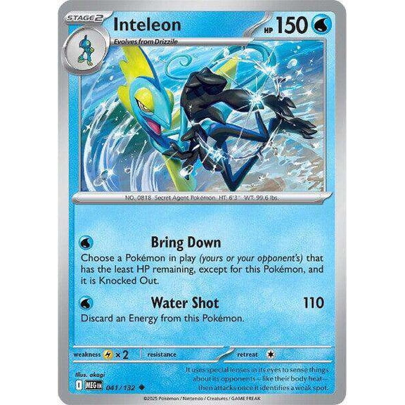 Pokemon ME01: Mega Evolution Uncommon Inteleon #41