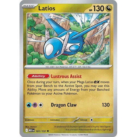 Pokemon ME01: Mega Evolution Uncommon Latios #101