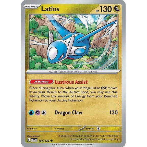 Pokemon ME01: Mega Evolution Uncommon Latios #101