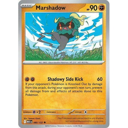 Pokemon ME01: Mega Evolution Uncommon Marshadow #80