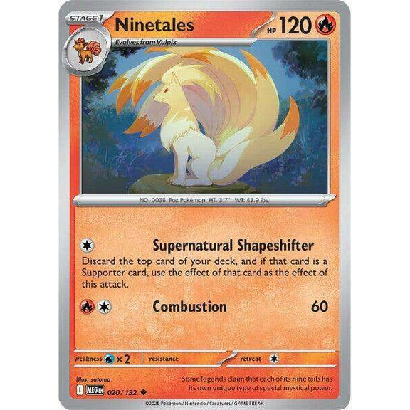 Pokemon ME01: Mega Evolution Uncommon Ninetales #20