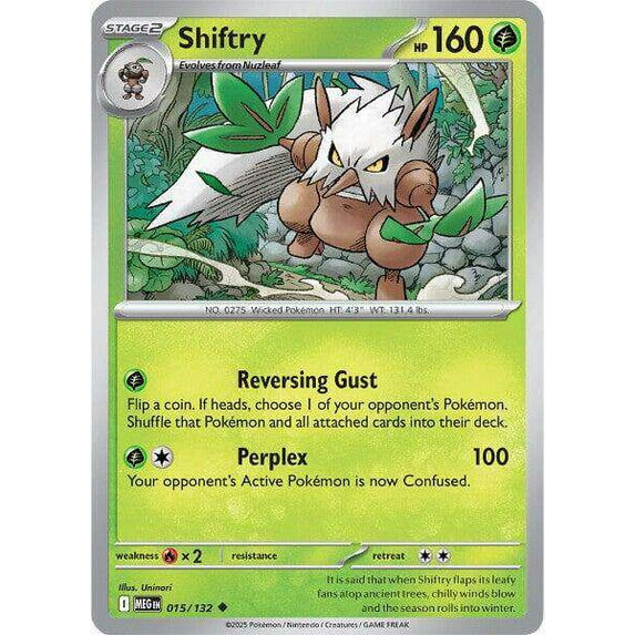 Pokemon ME01: Mega Evolution Uncommon Shiftry #15 - Walmart.com
