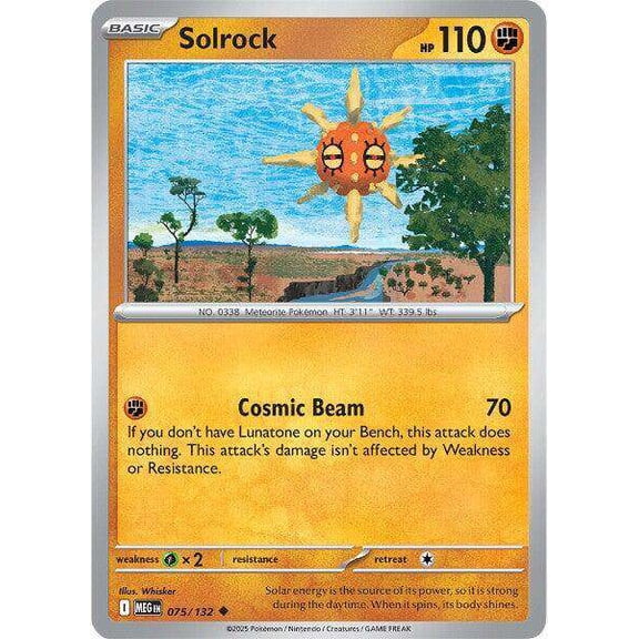 Pokemon ME01: Mega Evolution Uncommon Solrock #75