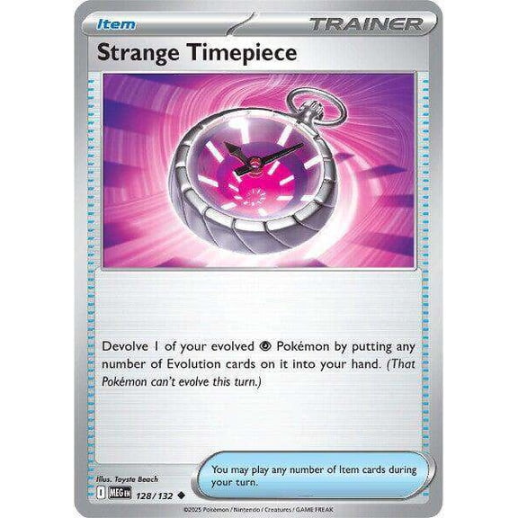 Pokemon ME01: Mega Evolution Uncommon Strange Timepiece #128