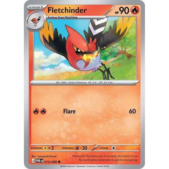 Pokemon ME03: Perfect Order Common Fletchinder #13