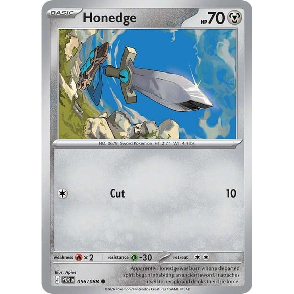 Pokemon ME03: Perfect Order Common Honedge #56