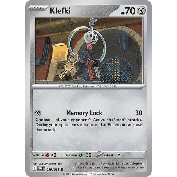 Pokemon ME03: Perfect Order Common Klefki #59 [Reverse Holofoil]