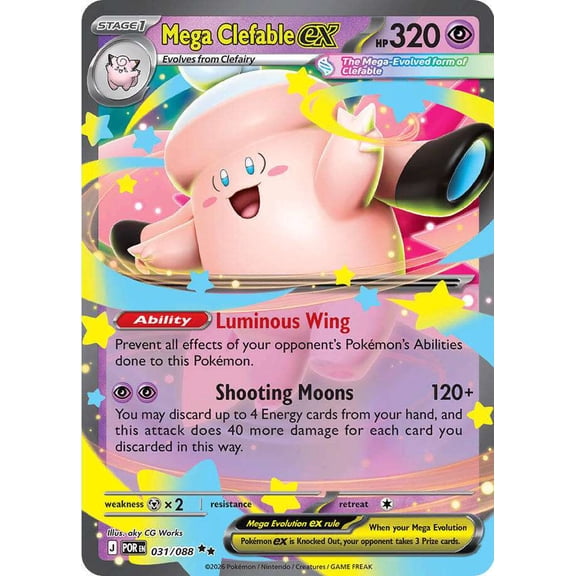 Pokemon ME03: Perfect Order Double Rare Mega Clefable ex #31