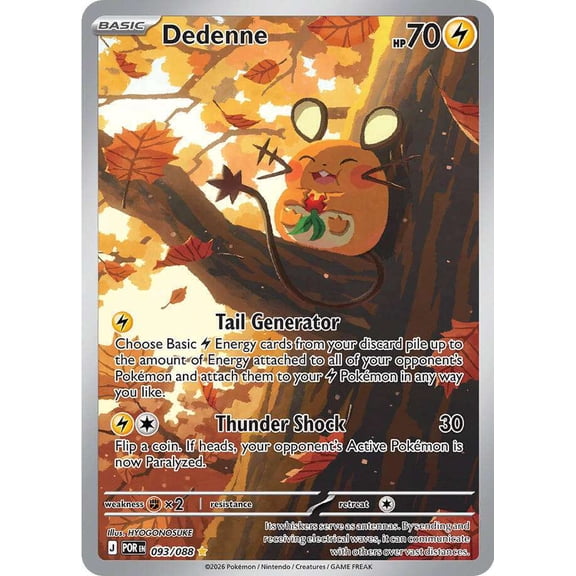 Pokemon ME03: Perfect Order Shiny Rare Dedenne #93