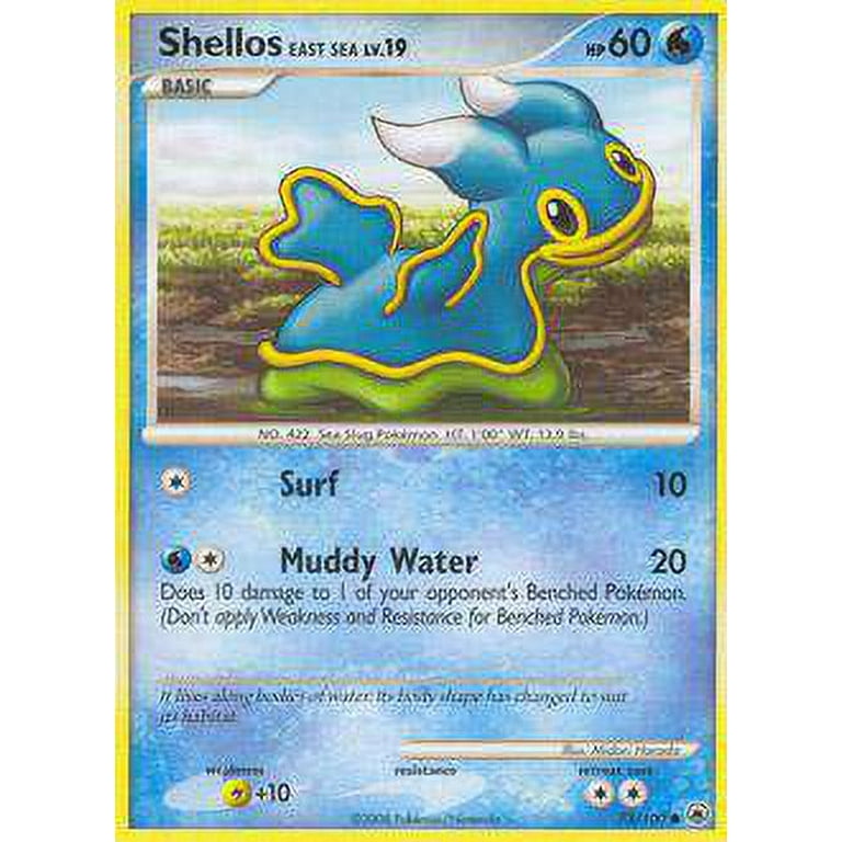 pokemon shellos card PSA 8 EAST SEA-HOLO REGIGIGAS LV.X COLL. PACK Common Card Type Pokemon Majestic Dawn Common Shellos