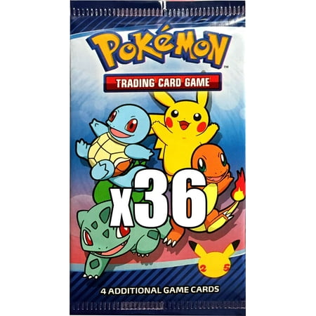 Pokemon McDonald's Happy Meal 25th Anniversary LOT of 36 Promo Booster Packs (Equivalent of a Booster Box)