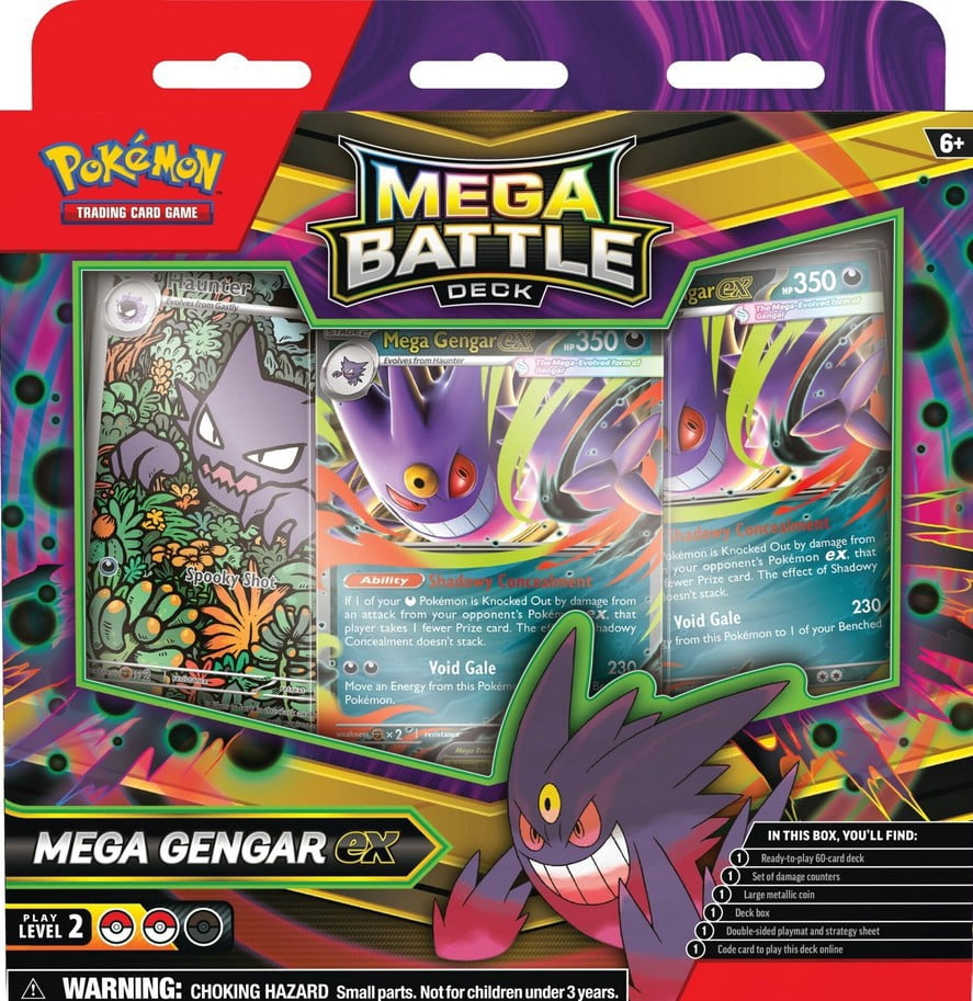 Pokemon Mega Battle Mega Gengar ex Deck (60 Cards) - Walmart.com