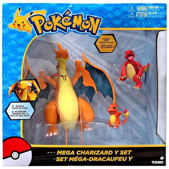 Pokemon Mega Charizard Y Figure Set