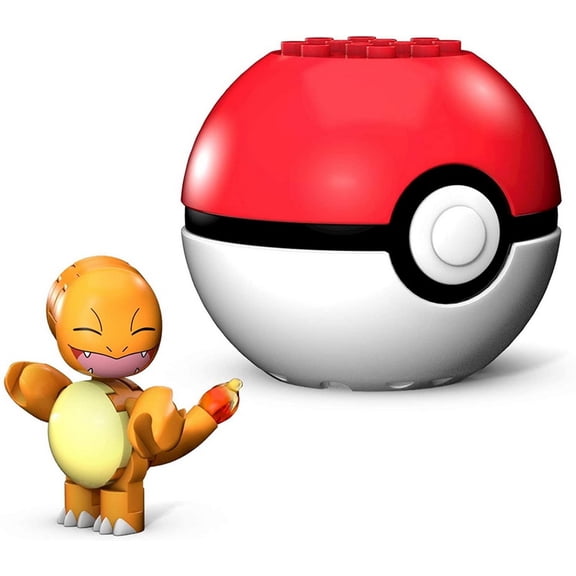Pokemon Mega Construx Building Set | Charmander w/ Poke Ball