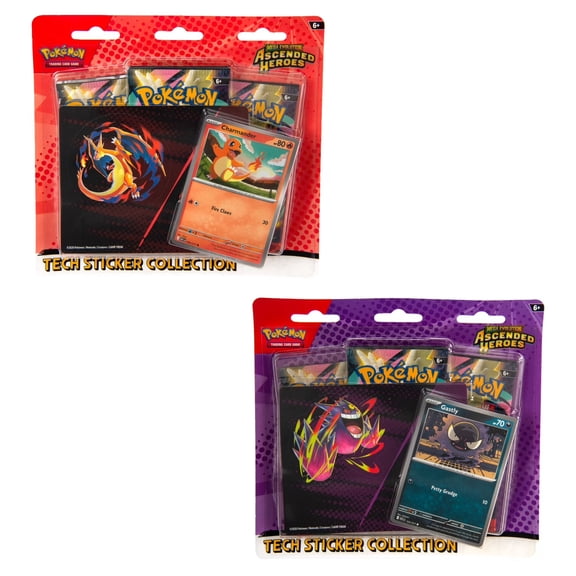 Pokemon Mega Evolution 2.5 Ascended Heroes Tech Sticker Collection BUNDLE