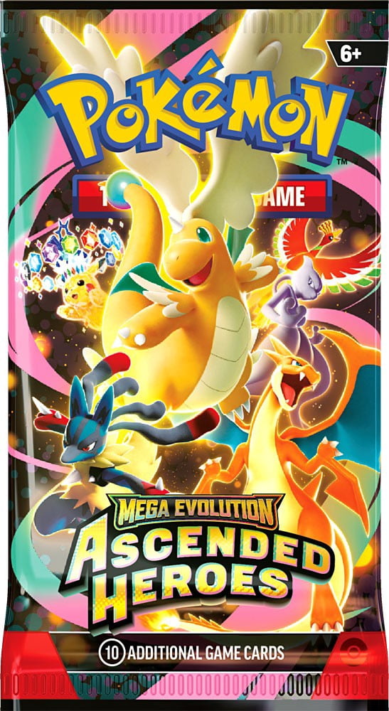Pokemon Mega Evolution Ascended Heroes Booster Pack [10 Cards]