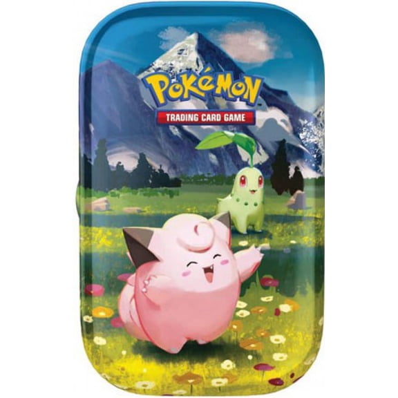Pokemon Mega Evolution Ascended Heroes Clefairy & Chikorita Mini Tin (2 Booster Packs)