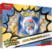 Pokemon Mega Evolution Ascended Heroes Mega Feraligatr ex Box 4 Booster Packs, Promo Card & Jumbo Promo Card