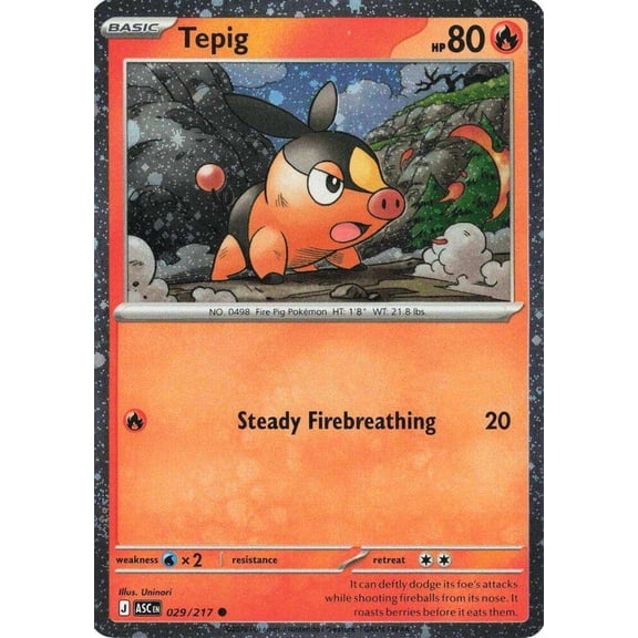 Pokemon Mega Evolution Ascended Heroes Promo Tepig #29