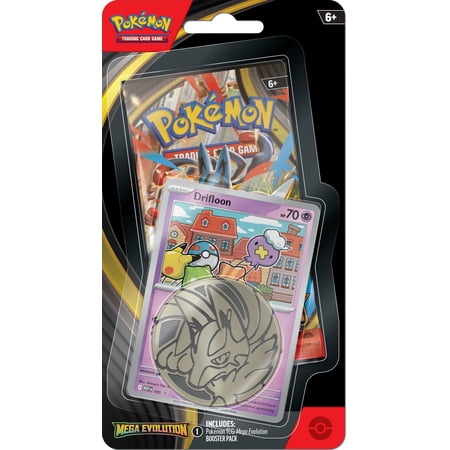 Pokemon Mega Evolution Drifloon Checklane BLISTER Pack (Booster Pack, Promo Card & Large Coin) price history and forecast - Pokémon