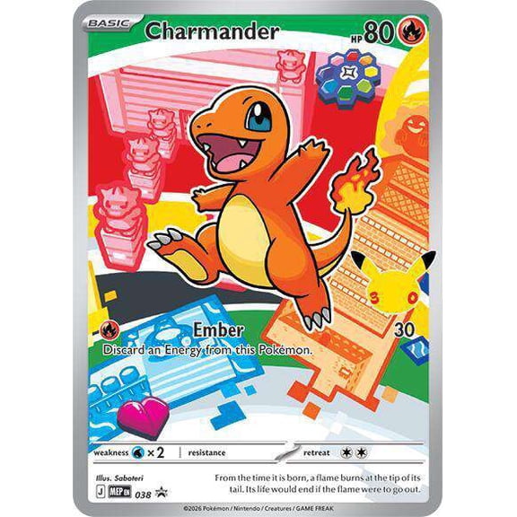 Pokemon Mega Evolution Promo Charmander MEP038