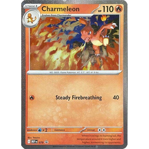 Pokemon Mega Evolution Promo Charmeleon MEP079