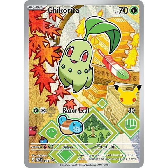 Pokemon Mega Evolution Promo Chikorita MEP046