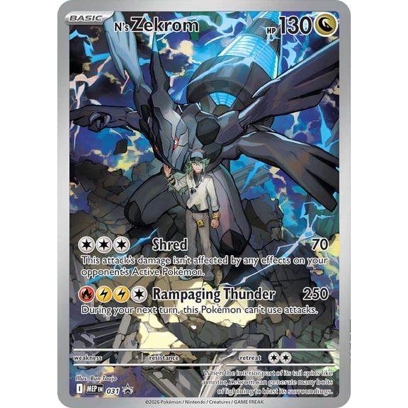 Pokemon Mega Evolution Promo N's Zekrom MEP 31