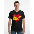 thumbnail image 1 of Pokemon, Men's & Big Men's Valentine's Day Graphic Tee, I Heartchu, Sizes S-3XL, 1 of 5