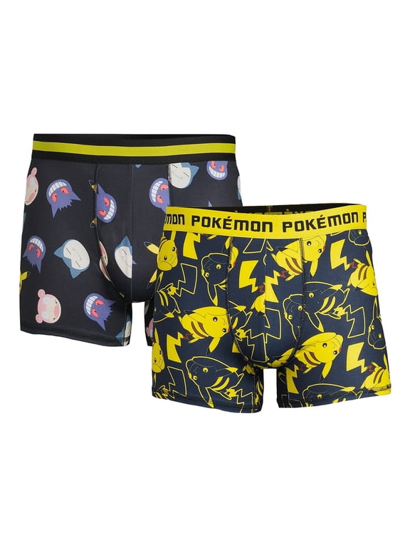 Pokemon Men's Boxer Briefs, 2-Pack, Sizes S-2XL