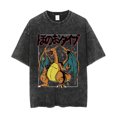 thumbnail image 1 of Pokemon Men's Cotton T-Shirt Pack Vintage Washed Tee Casual Summer Short Sleeve Basic Loose Tops, 1 of 9